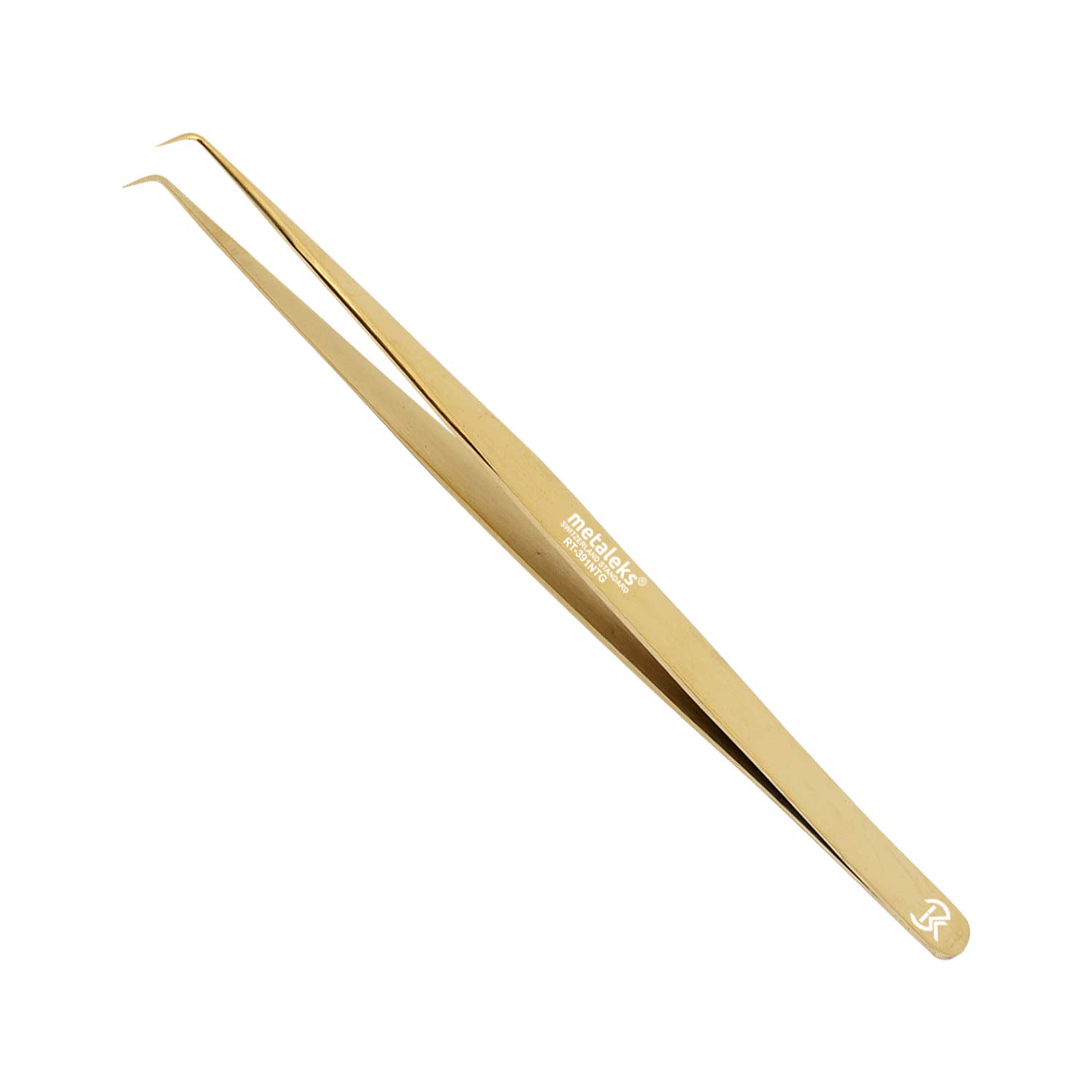 90° Angular Volume Tweezers (Golden Titanium Coated.)