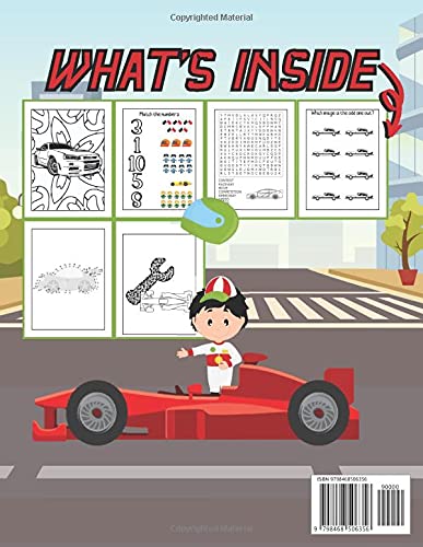 super cars activity book for kids ages 3-8: sports cars themed gift for Kids ages 3 and up image 3
