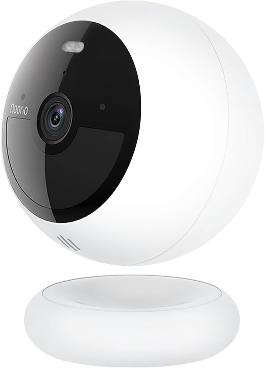 Noorio B210 Wireless Security Camera with 2K and 16GB Local Storage, Wireless Home Security Camera Battery Powered, Color Night Vision with Spotlight, Work with Alexa, Set up in Minutes