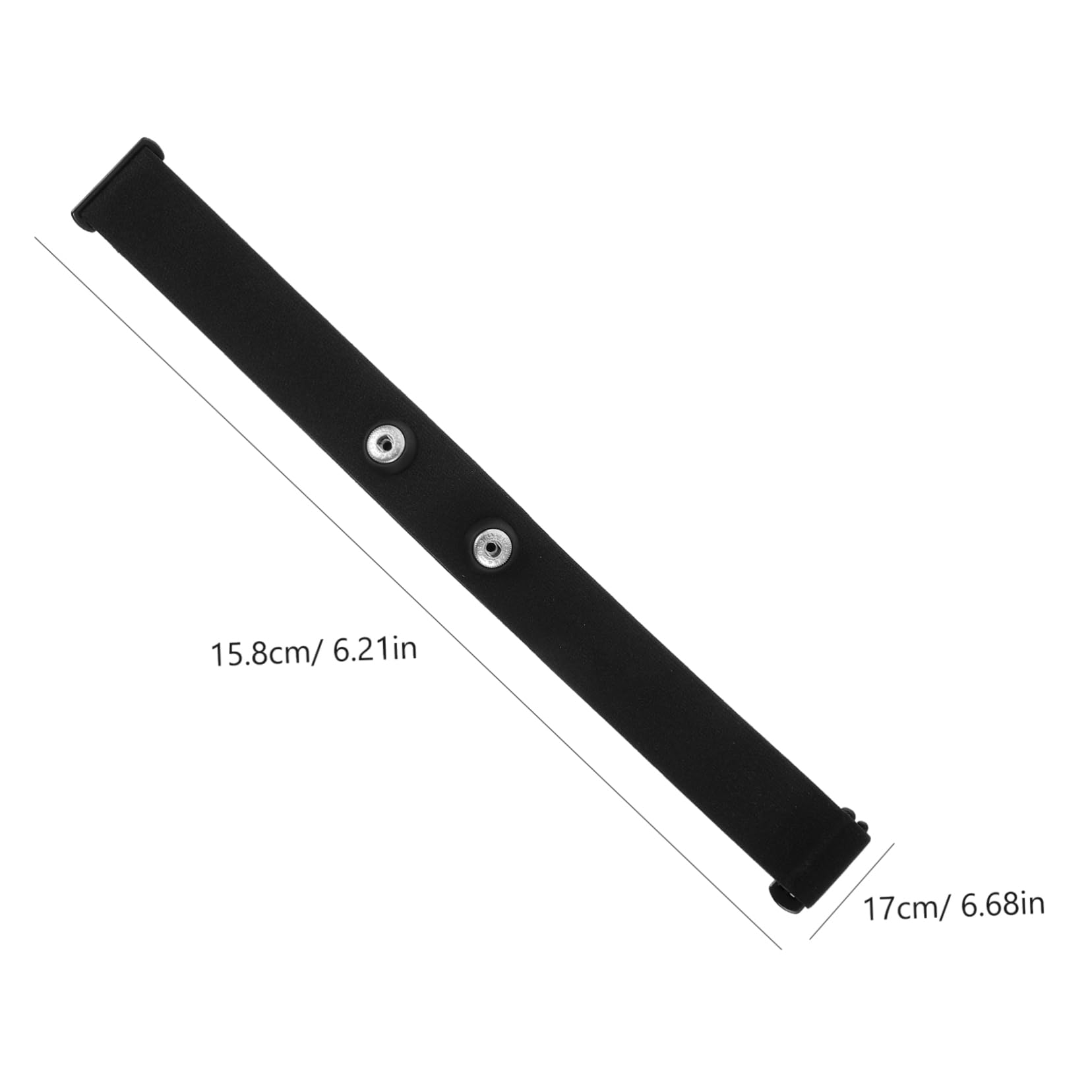 NOLITOY Monitor Strap Replacement Band for Fitness Chest Belt Sensor Comfortable Elastic Black