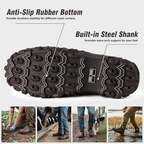 Trudave Ankle Rubber Boots for Men