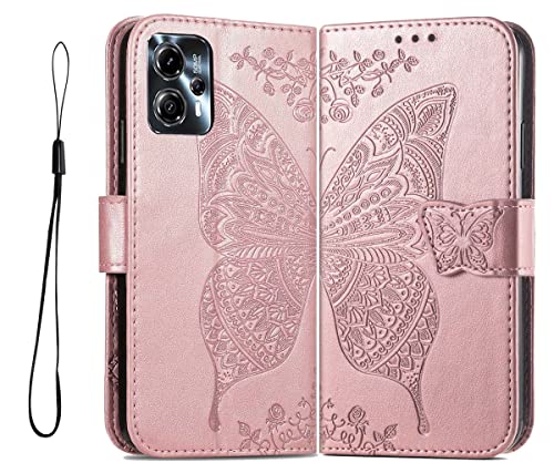 GOKEN Cover per Motorola Moto G84, Custodia Flip PU Pelle TPU Portafoglio Custodie con Stand & Carte Slot & Disegni Rilievo, Chiusura Magnetica