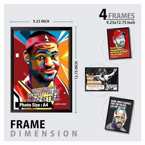 Image of PAPER PLANE DESIGN PPD Motivational Quotes Wall Framed Posters, Office Wall Decor, Inpirational Wall Frames. Large Frames with Quotes. (MDF PRINTS, D) (MDF POSTERS)