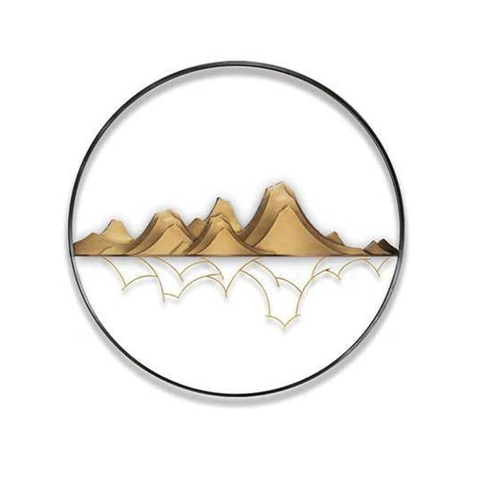 SDDFFW Home Soft Decoration Home Wall Decoration Three-dimensional Metal Fake Mountain Shadow