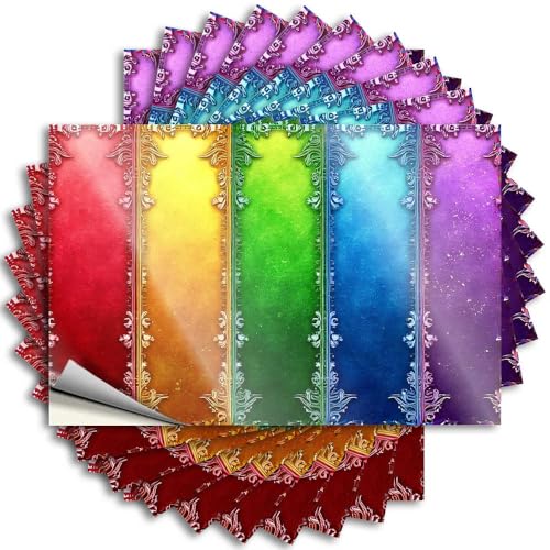 Aufkleber für Auto, bunte dekorative Rahmen: Eine Regenbogen-Kollektion, Aufkleber, 10 Stück, lustige Stoßstangen-Aufkleber für Autos (8 x 12 cm)