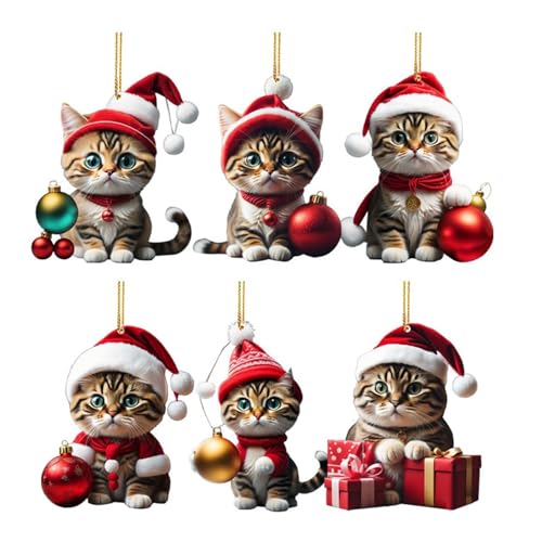 Generisch Weihnachtsbaumschmuck, Acryl Cartoon Katze Dekorative...