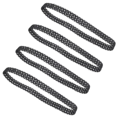 Toddmomy 4Pcs Rubber Tank Track Replacement for Robot Cars and Stable Excellent Traction for Various Terrains Easy to Install for Repair