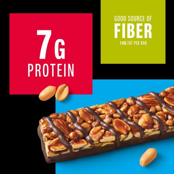 KIND Healthy Snacks Bars, Peanut Butter Dark Chocolate, Gluten Free, Low Sodium Snacks, 7g Protein, 12 Count - 2