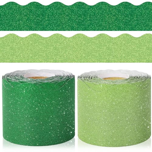 Bordures de tableau de la Saint-Patrick paillettes vertes 40m Whaline