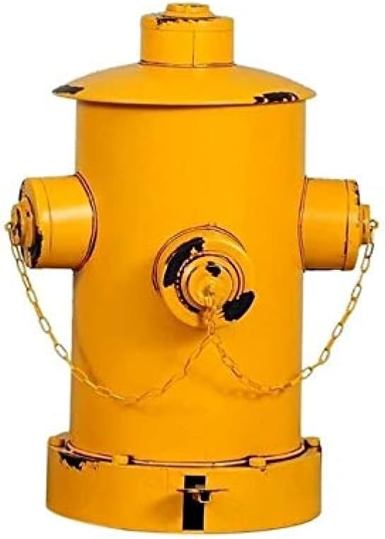 Trash can Stainless Steel Trash can Trash can Community School Shopping mall Street Recycling bin Trash Trash can Carton fire Hydrant Trash can (Color: Yellow)-Brass