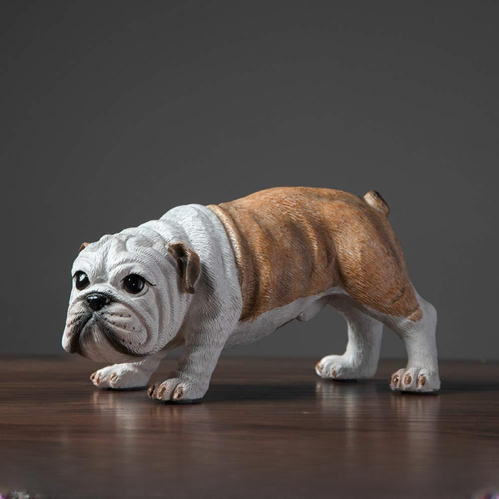 Statue Shar Pei en résine au design simple et mignon pour collection