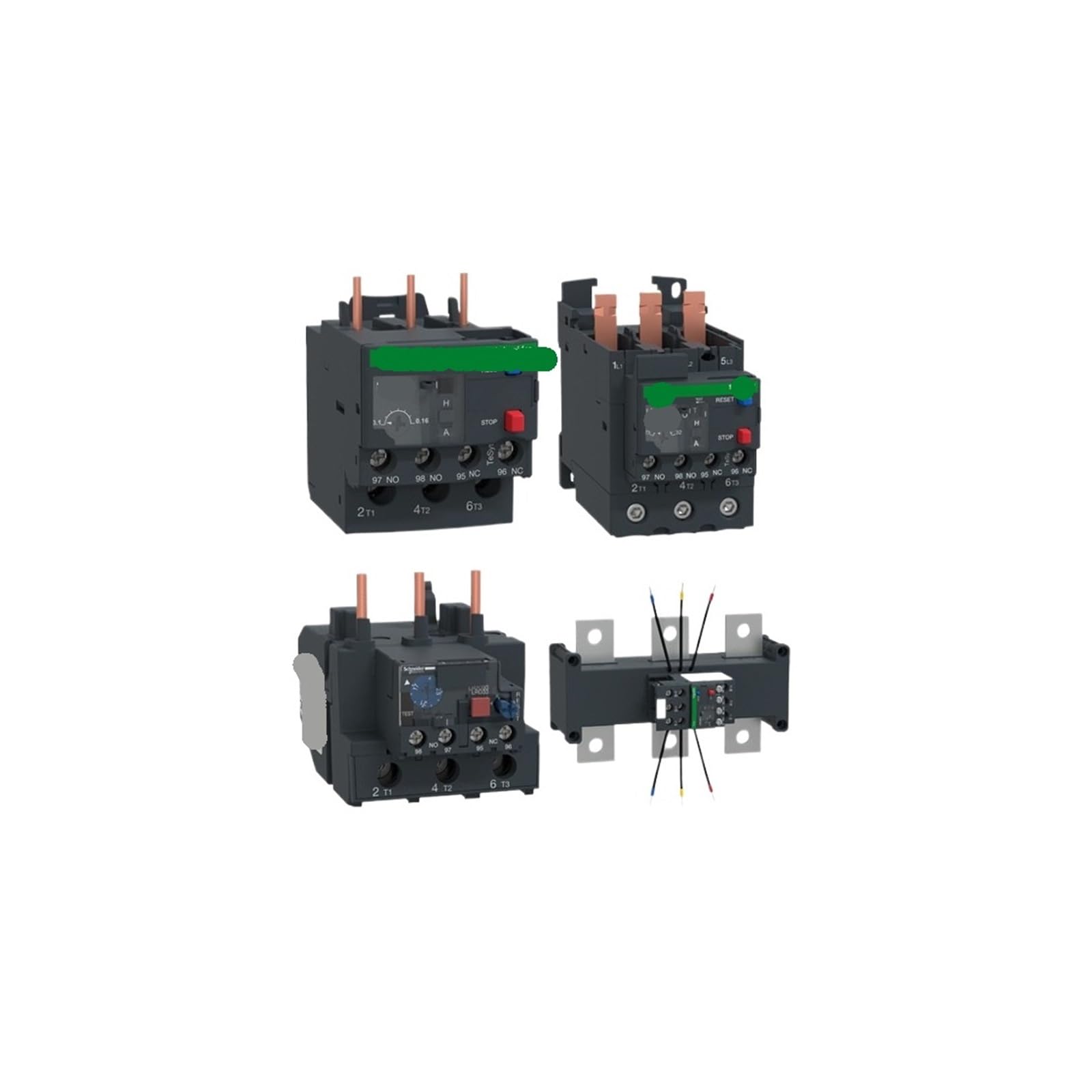 1 Uds relé térmico LRD481C protección de Motor tripolar Tipo E relé de sobrecarga térmica (Size : LRD332C)