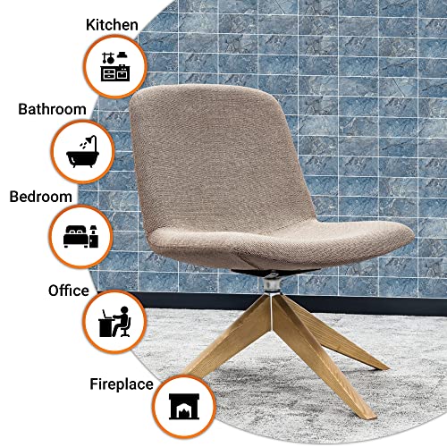 Milesun 100 Piece Peel And Stick Pvc Backsplash Tile, 3 Inch X 6 Inch Marble Design Stick On Tiles For Backsplash Kitchen, Bathroom, Laundry Room, Camper, Fireplace (Blue Marble) #TOP3