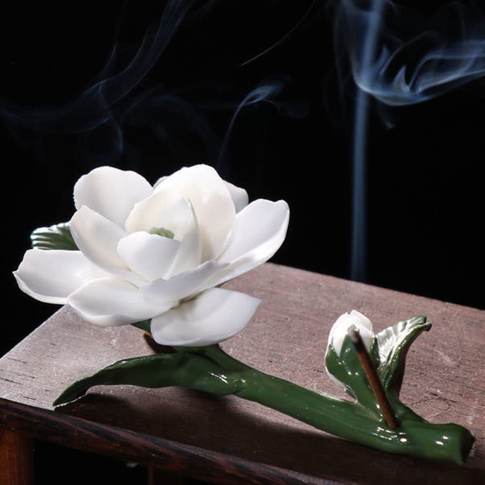 Brûleur d'encens zen XIALON en céramique d'art raffinée pour thé et méditation