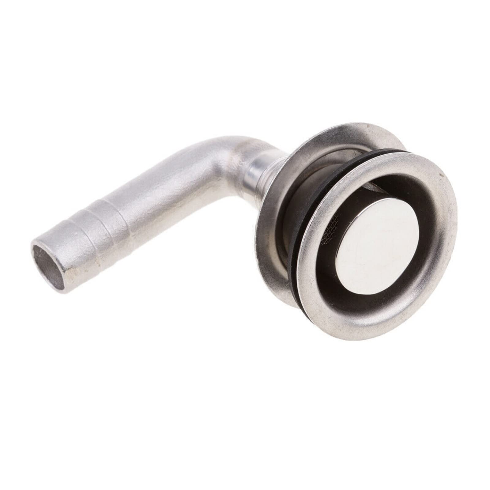 Kjueq Silver 90° With Bowl, 90° Without Bowl Stainless Steel Ship Yacht Accessories Marine Hardware 90° Stainless Steel Ventilation Pipe Air Hole(90° With Bowl)