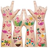 Cerlaza 235 Styles Flamingo Party Supplies Temporary Tattoos for Girls, Flamingo Birthday Party...