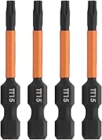 Vista 5 de TORX T10 - Brocas de seguridad a prueba de manipulaciones, Railer de 2 pulgadas, vástago hexagonal de 1/4 pulgadas, estrella de acero S2 resistente