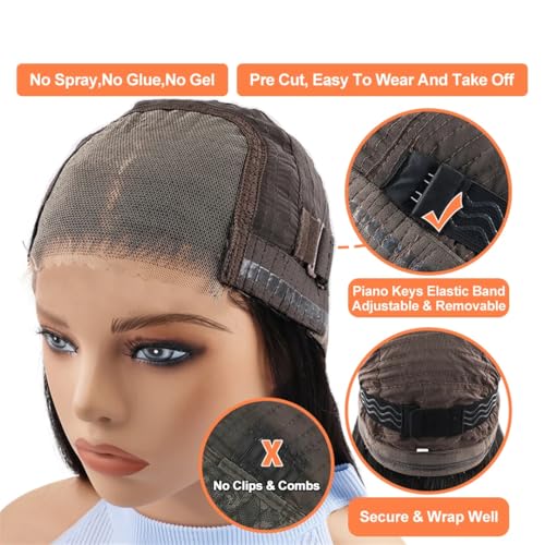 Perruque 13x6 lace wig solution anti-démarcation 20 pouces - 5