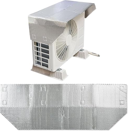 エアコン室外機カバー 磁石付き エアコン 室外機 カバー 遮熱シート マグネットタイプ 保護 アルミ 室外機カバー シート 遮熱 猛暑対策 熱反射 日除け JISHAKABA