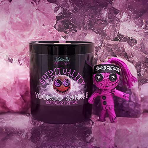 Vela de Vudú con muñeca y varita de cristal