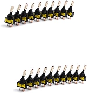 VICASKY 20 Peças Interruptor De Carro Acessórios De Acessórios De Carro Para Carro Acessórios De Carro Acessórios De Carro 12V 20A Interruptor Acessórios De Brilho De Carro Interruptor De