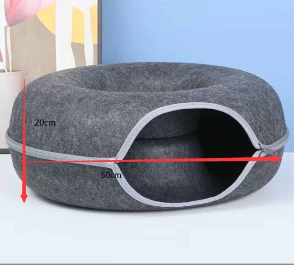 Lit Tunnel Pour Chat,Nid Lavable Et Mignon - Lit Rond Pour Chat Nid D