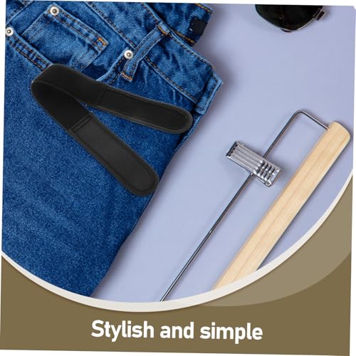 Happyyami 1 Pair Unisex No Buckle Elastic Waistband Versatile Dress Belt for Women Men Comfortable Hook and Loop Fastener for Jeans and Casual Wear Durable3