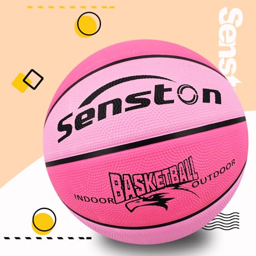 Image of Senston 28.5'' Outdoor Basketball Premium Grip with Pump for Men Women