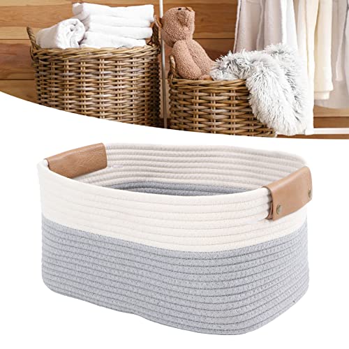 Panier de corde en coton tressé durable pour une décoration intérieure épurée