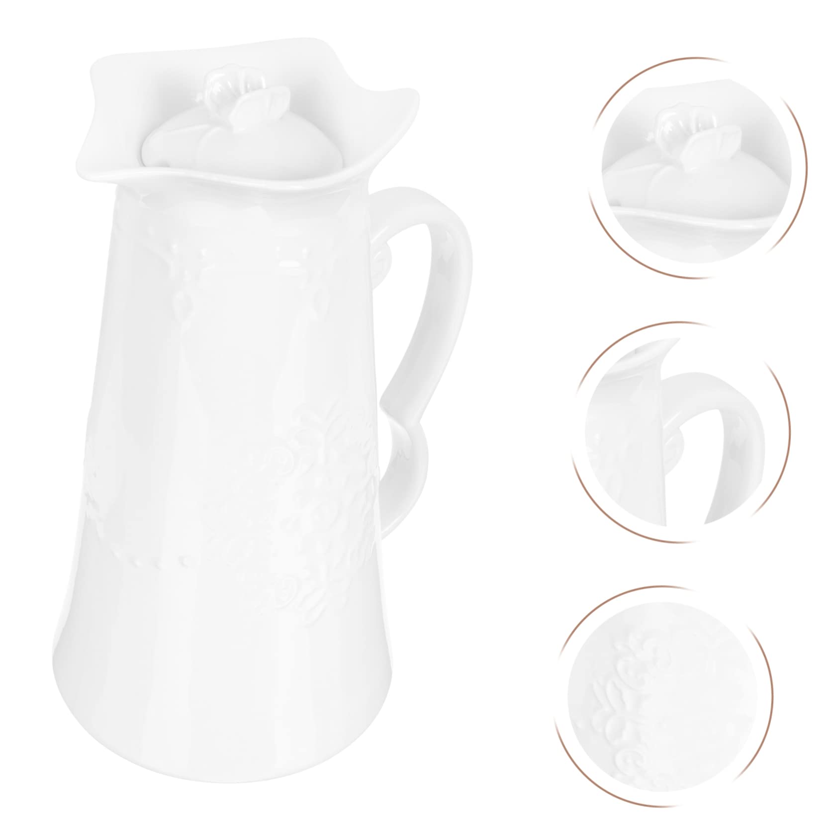 ABOOFAN Brocca Acqua Decorativa in Stile Europeo Con Design Rilievo e Motivo Farfalla Brocca Refrigerante Versatile Per Feste e Bevande Fredde Capiente e Pratica Per Casa e Cucina