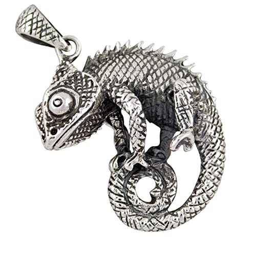 AFP Caméléon, Salamandre, Reptile, Pendentif en argent 925