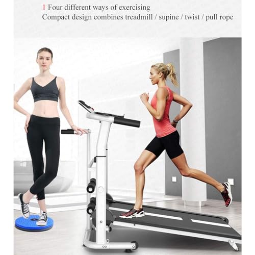 Image of Treadmills, Home Folding Mechanical Treadmill LED Display Multi-Function Shock Absorption Mute Treadmill Walking Machine Walking Machine Fitness Equipment