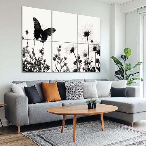 Paquete de 6 paneles acústicos decorativos absorbentes de sonido con diseño de naturaleza, 72x48 pulgadas miniatura 6