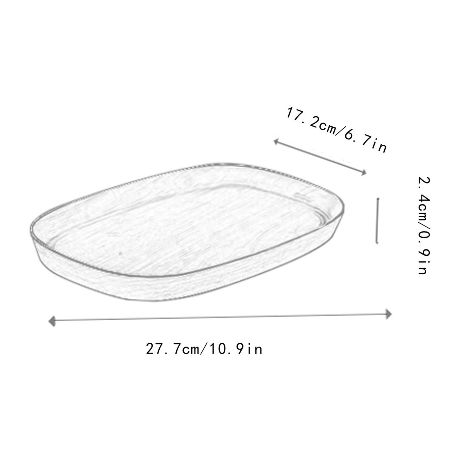 Bandeja Bandeja de Servir y Plato, Bandeja de Bocadillo pequeño de Madera Rectangular, Bandeja de Desayuno, decoración de Granja con Estilo. Bandejas para Servir Comida