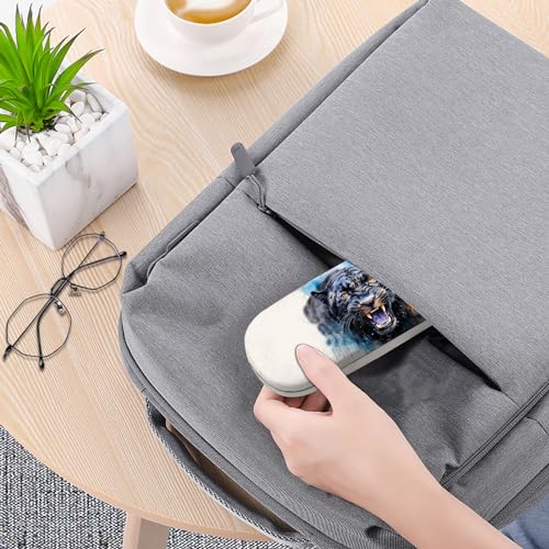 Image of Eyeglasses Case Hard Shell Protective Case for Glasses Eyeglass Box with Cleaning Cloth for Boys Men Man Cute Aesthetic