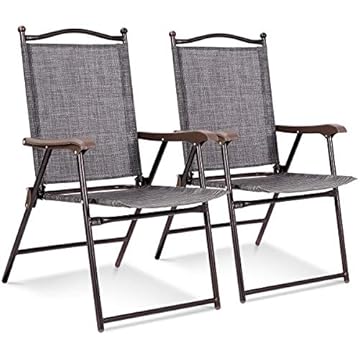 foldable patio chairs with arms