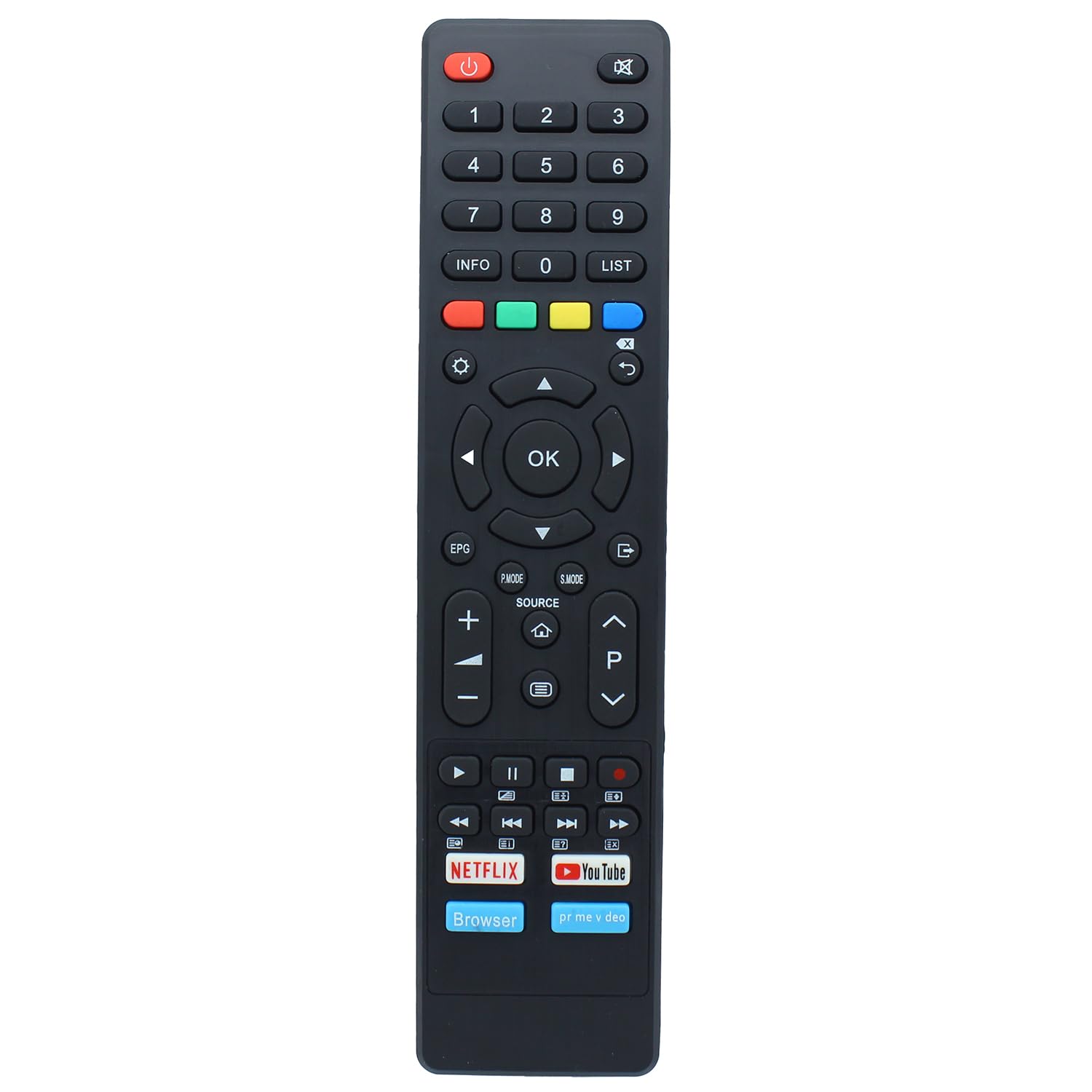 Remote Control Replacement for Akai TV AK3221NF AK4021NF, Black