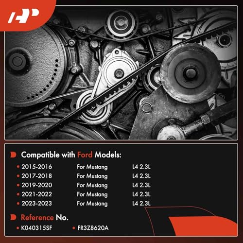 Correa serpentina Ford Mustang 2.3L 2015-2022 evita averías por rotura de banda 2