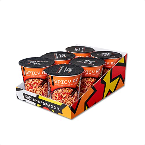 Snapdragon Super Spicy Ramen Six Pack - Rich Spicy Broth With Authentic Ramen Noodles, Authentic Flavors,Satisfy Your Craving, includes Six 2.2 oz Packs