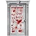 Amscan 241210-55 - Türdekoration No one Leaves, Größe 165,1 x 85 cm, Plastik, Raumdekoration, Gruselhaus, Halloween, Rot 165,1 günstig Kaufen-Amscan 241210-55 - Türdekoration No one Leaves, Größe 165,1 x 85 cm, Plastik, Raumdekoration, Gruselhaus, Halloween, Rot