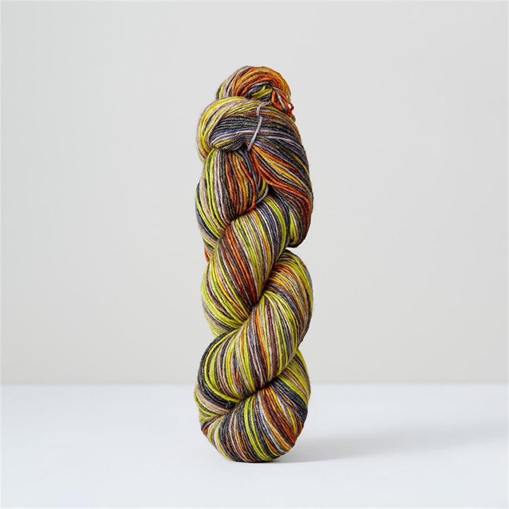 Urth Uneek Fingering Merino Wool Knitting Yarn, Segment Dyeing Spring and Autumn Yarns for Scarf Sweater Shawl, 100gr (#3001)