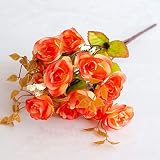 Fleur Artificielle Rose Perse,Coucher De Soleil,Fleur À La Main,Bouquet,Fausse Fleur,Vase,Salon,Naturel,Realiste,Cuisine,Chambre À Coucher,Arrangement De Fleurs,Deco,Mariage,Pas Cher,Cadeau,Exquis