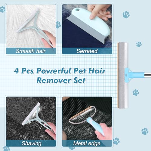 Image of 4 Packs Pet Hair Remover Set, gray