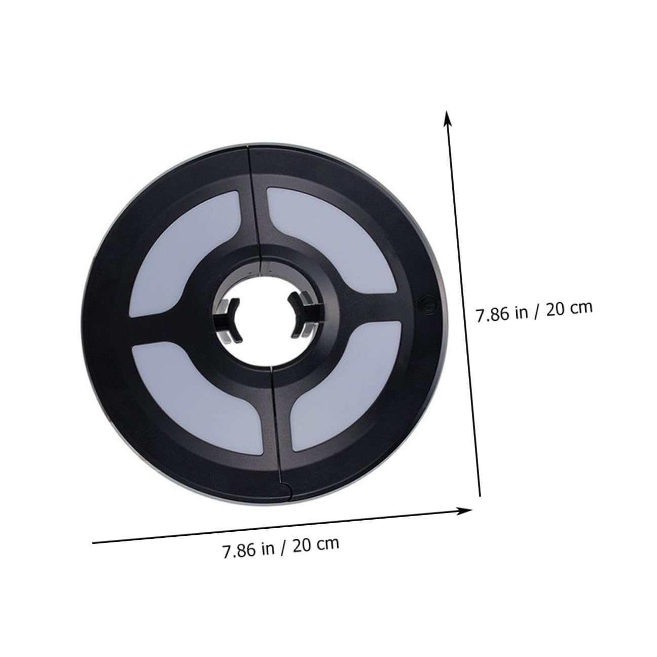 Lampada Ombrellone LED da Campeggio Nera per Uso Outdoor