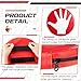 Relaxgiant 4 Pads Volleyball Blocking Pad Volleyball Setter Training Equipment Red Round Training Aid Player for Hitting and Blocking Mimics Hand Hitting Trainer Protects Blockers Hands