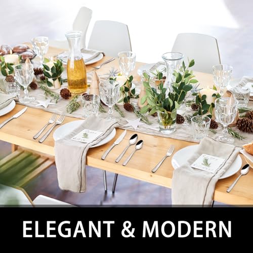Image of 49-Piece Hammered Silverware Set with Organizer, Food-Grade Stainless Steel Flatware for 8, Cutlery Utensil Sets with Steak Knives, Rust-proof, Mirror Polished, Dishwasher Safe, Wave Hammered