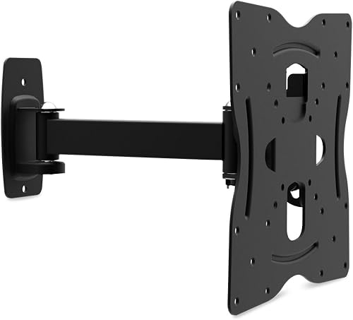 Ematic - Soporte de pared para TV, de 10 a 49 pulgadas, soporte de pared universal para TV de 10 a 49 pulgadas, incluye cable HDMI EMW3301, negro,