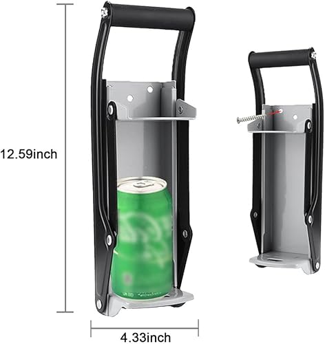 Trituradora de latas, adecuada para latas de aluminio de 12 oz y 16 onzas, latas de soda, latas de cerveza, etc., herramienta de reciclaje