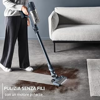 Rowenta X-PERT 6.60, Aspirapolvere senza fili, Scopa Elettrica LeggeraPulizia Senza Difficoltà, Motore da 100 W, 45 min. di Autonimia RH6831EO