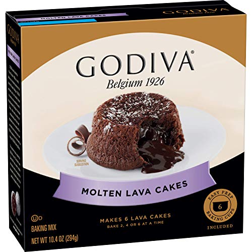 Godiva Molten Lava Cakes Baking Mix, 4 Count